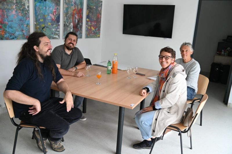 sa sastanka u Kozmološkom centru: Ana Beguš, Stan Coenders, Andrej Dundović, Petar Pavlović